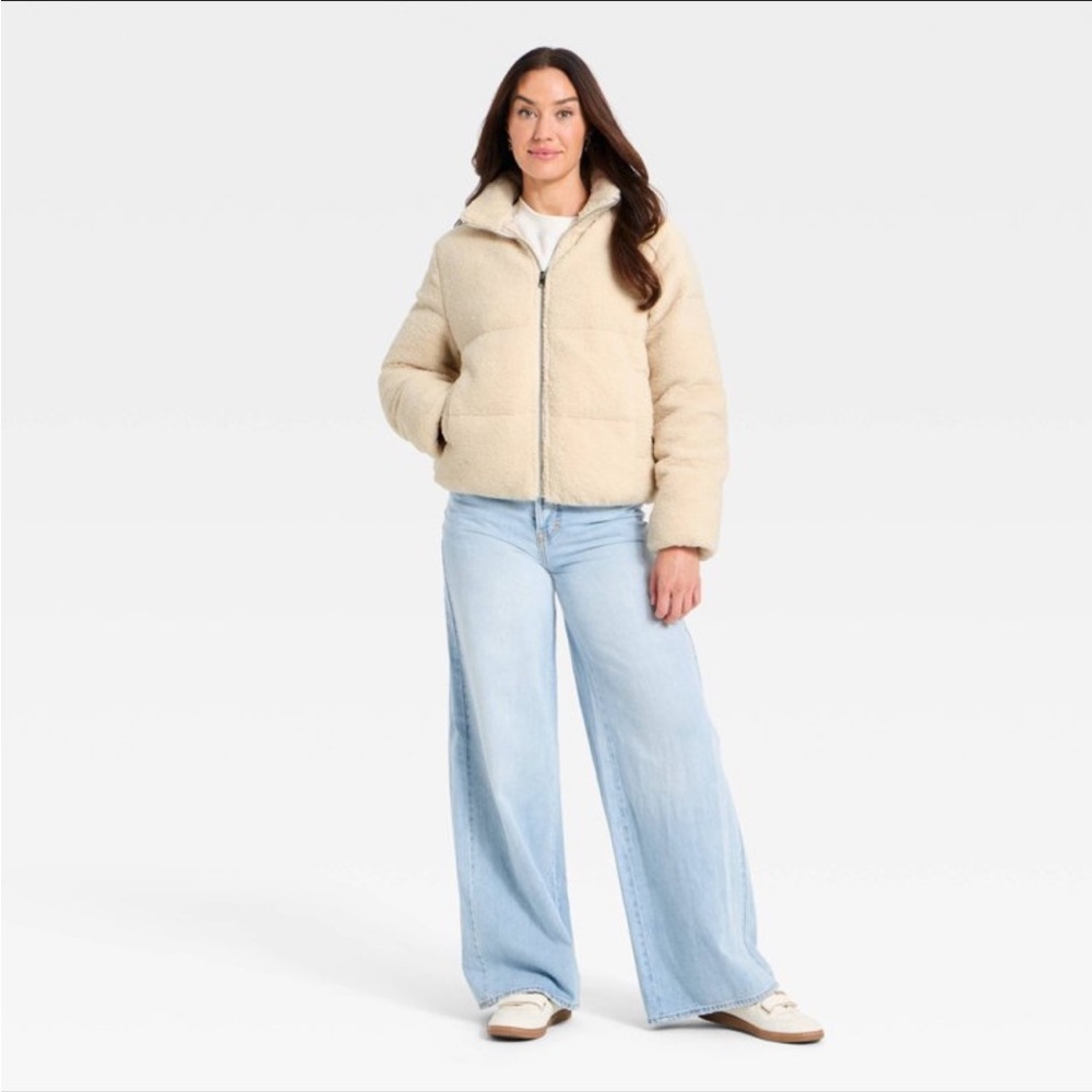 Universal Thread Cream Bomber Jacket - image 1